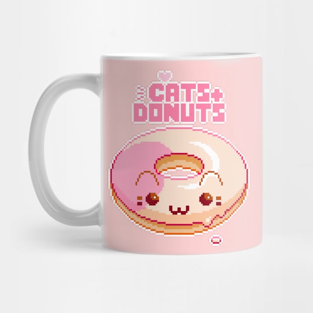 cats & donuts by pixelins